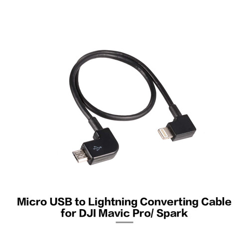 Micro-USB-zu-Lightning-Datenübertragungskabel für Android/iOS-Geräte 1,2 m Schwarz
