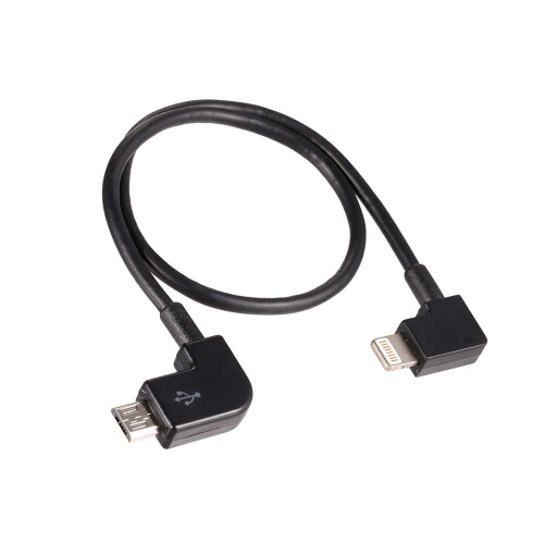 Micro-USB-zu-Lightning-Datenübertragungskabel für Android/iOS-Geräte 1,2 m Schwarz 1