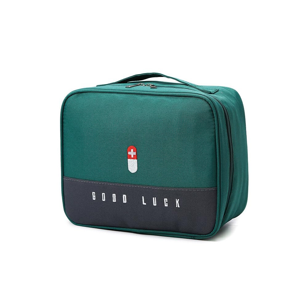 Medicine Bag Mini First Aid Kit Empty First Aid Bag Large Capacity Waterproof Travel Medical Bag Built-In