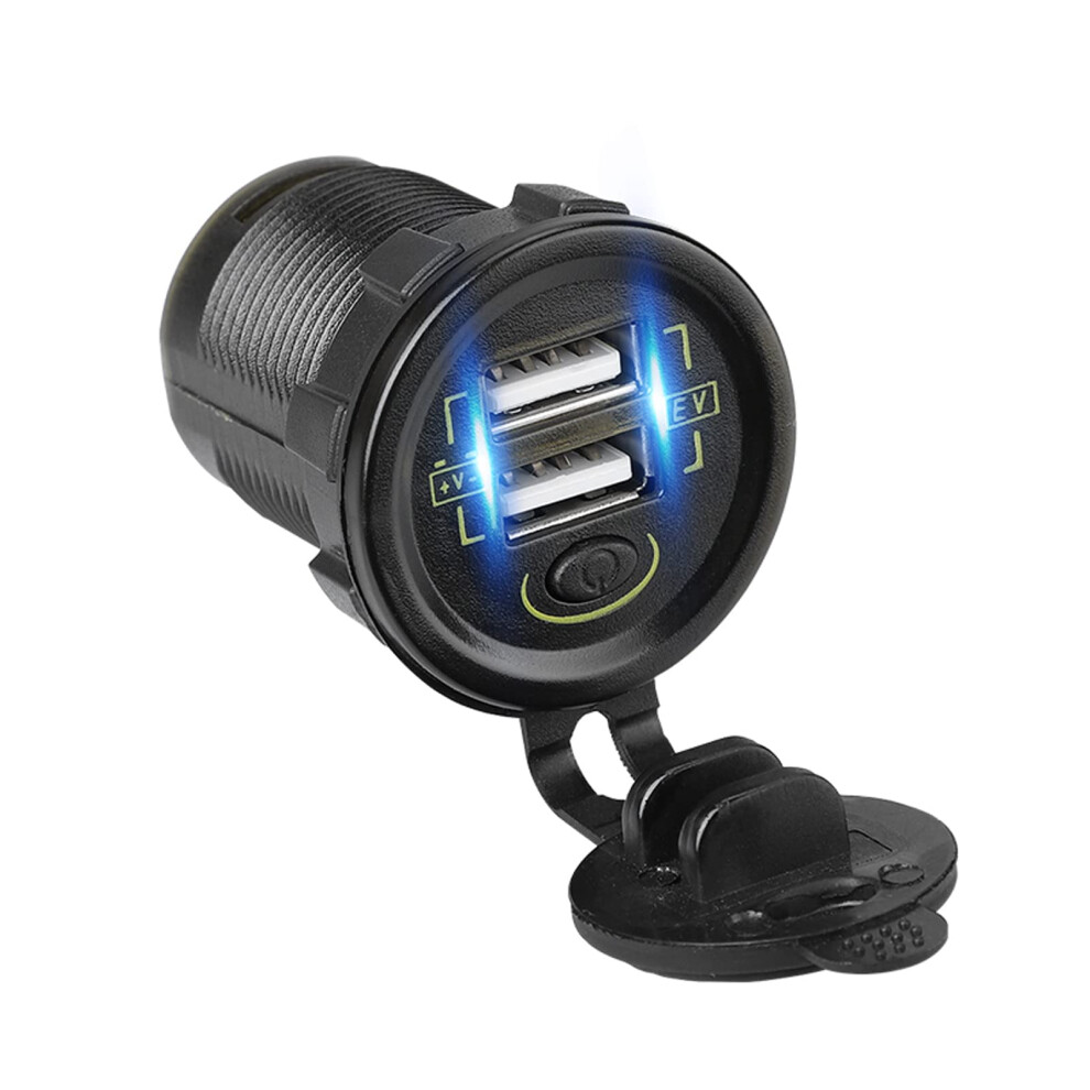 Electric Usb Charger 5V 2.1A Output For Mobile Phones On/Off Input 36V-108V Usb Outlet 9393856203543