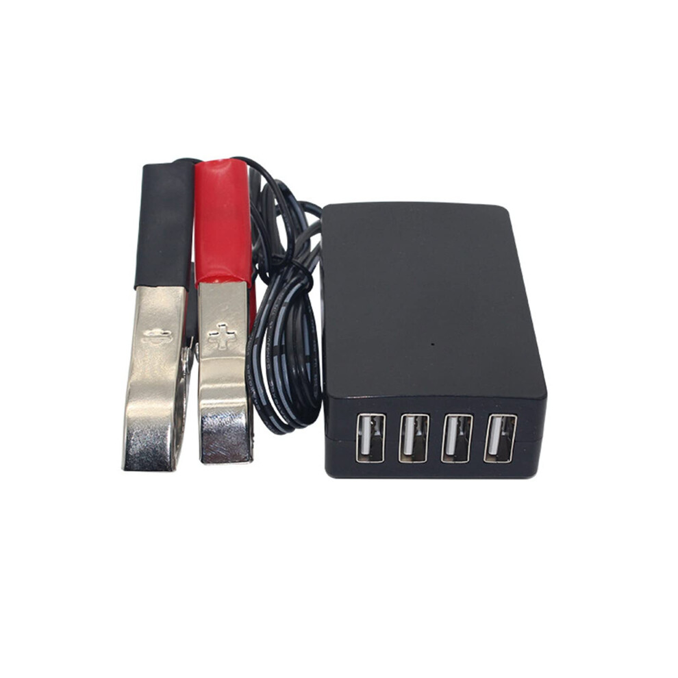 Converter With Battery Clip 12V-24V To 5V 8A Usb Power Adapter Regulator Charger For Phones 9016109296627