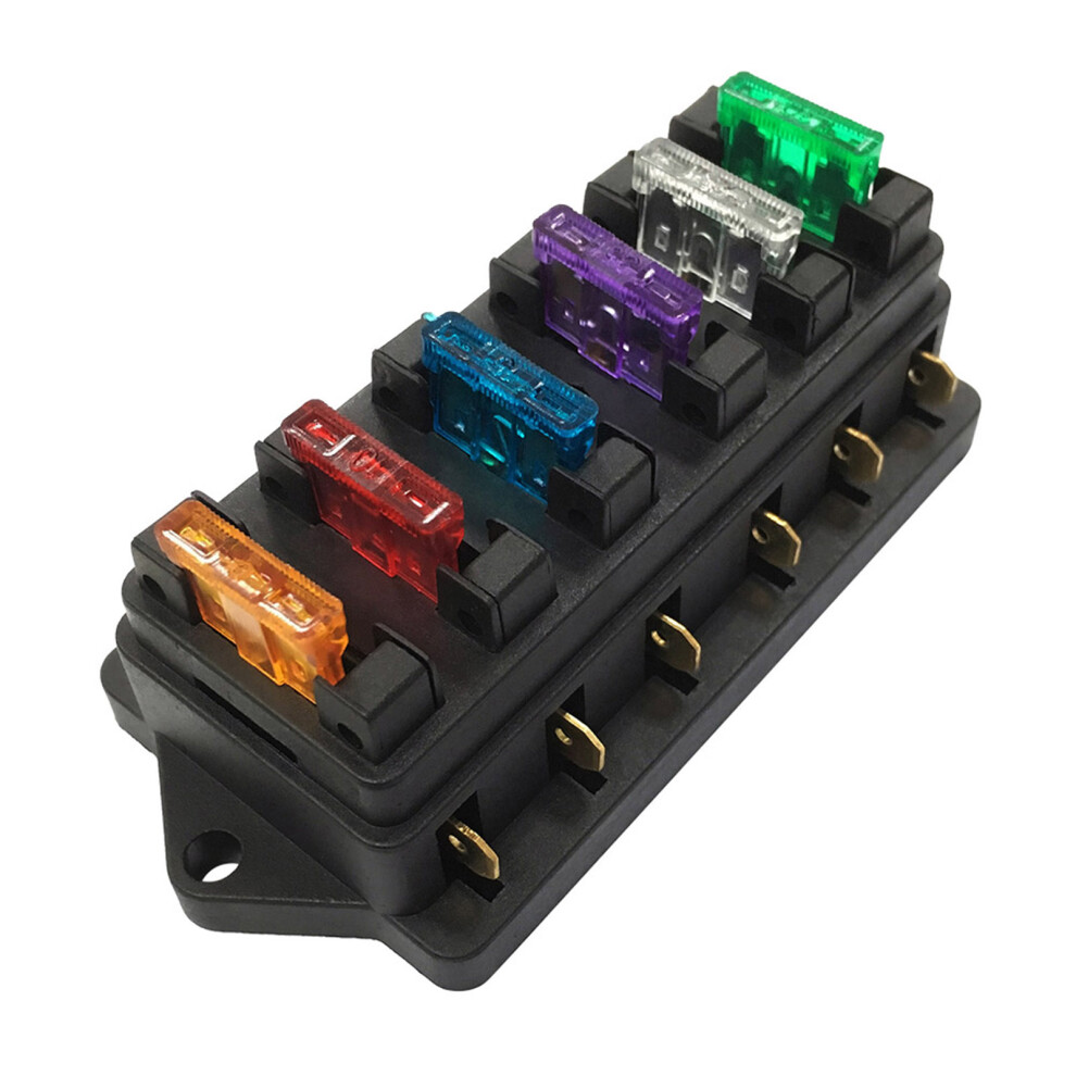 Vehicle 6 Way Fuse Box For Automotive Circuit Blade Block With 6 Fuses 8471352235051