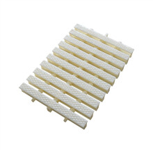Swimming Pool Grille Cover Rectangle Plastic Channel Drain Grate Beige 7.1x39.3in Splicable Garden Driveway 1 Piece