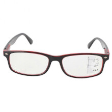 Multifocal Reading Glasses +2.5 Blue Light Blocking Retro Style Presbyopic Eyewear for Visual Fatigue Relief Red Frame