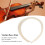 Professional White Violin Bow Hair Replacement 1/8 Size Musical Accessory 3