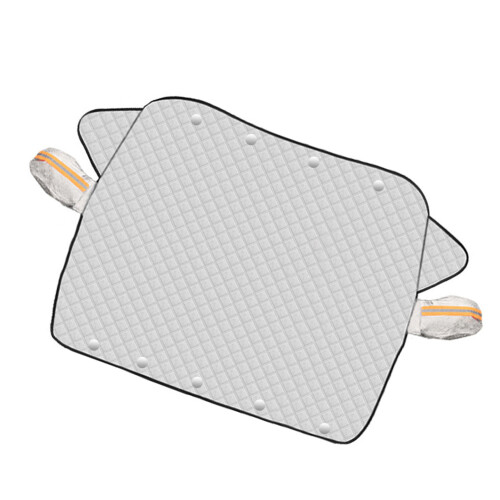 Thick Aluminized Car Snow Shield with 9 Magnets, Windshield Cover