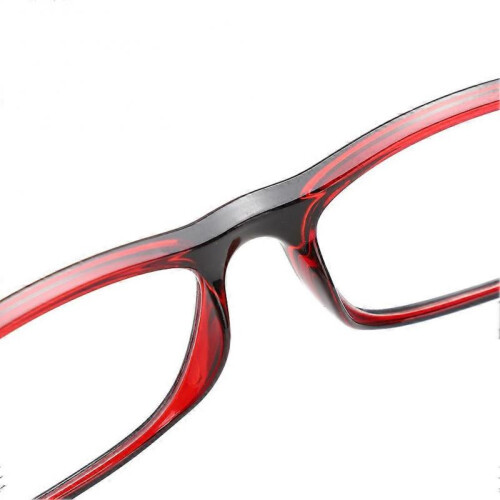 Multifocal Reading Glasses +2.5 Blue Light Blocking Retro Style Presbyopic Eyewear for Visual Fatigue Relief Red Frame 1