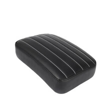 Motorcycle Seats Leather Rectangle Passenger Pad With 8 Suction Cups for Harley Dyna Sportster Touring Bobber Vertical