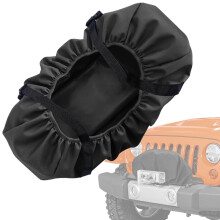 Winch Cover 600D Wind Winch Cover, Heavy Breathable Oxford Cloth, Outdoor Trailer Truck RV Vehicle Compatible