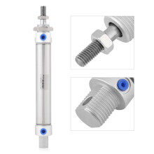 1 Stück 25mm Bore 100mm Hub Edelstahl Mini Pneumatik Luftzylinder