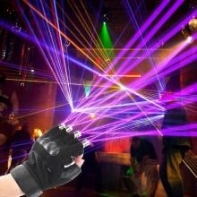 RGB laserové rukavice Multi-line 4 hlavy Disco laser DJ lúč pódiové svetlo pre prstový tanec Show Halloween Party Rave Nightclub Club