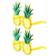 Pineapple Sunglasses 2 Pairs Pool Beach Wear Hawaiian Tropical Eyewear Party Favors Booth Props