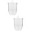 Set Of 2 High Temperature Resistant Crucible Office Melting Dish 7