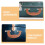 Carrying Case Handle Durable Plastic Chocolate 4set 9