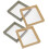 16 Pcs Desktop Floating Display Frame Transparent Jewelry Holder 1