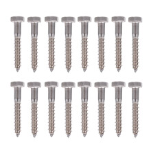 25Pcs Stainless Steel Outer Hex Lag Bolts Self-Tapping M6X40