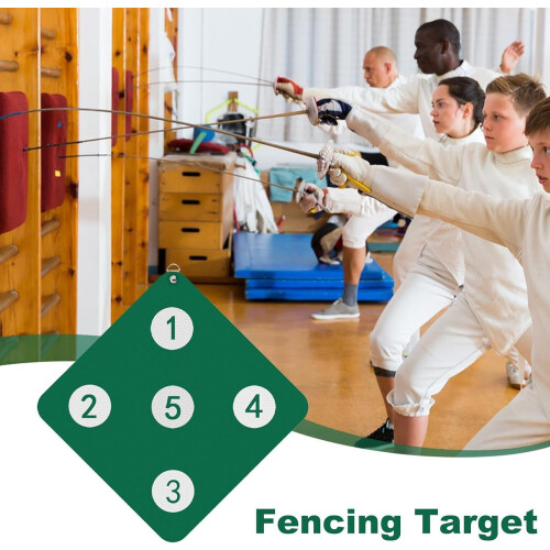 Fencing Practice Equipment Wall Mounted Target Five Bulls-Eye For Saber Training Compact Skill Gear 1