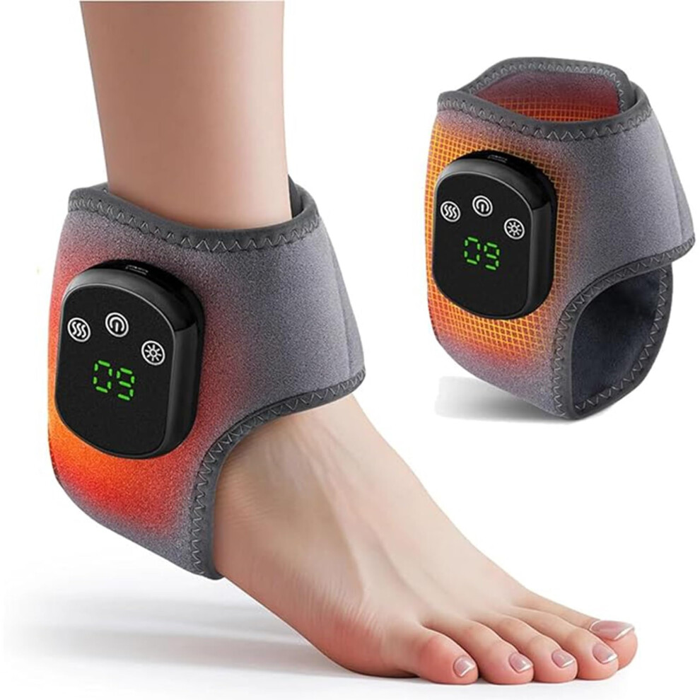 Foot Renew Massager Cordless Rechargeable Foot And Ankle Massager Circulation Tendonitis Relief Wireless Heating Pad