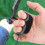 Leather Finger Protector for Archery, Black, 7.7cm, 13g 11