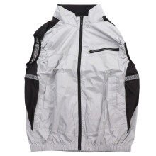Light Gray Air Conditioned Cooling Wearable Fan Vest XL, 5V USB