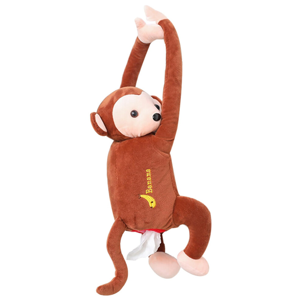 Monkey Tissue Dispenser Box Car Hanging Tissue Box Cover Cartoon Monkey Napkin Holder 9354506143909