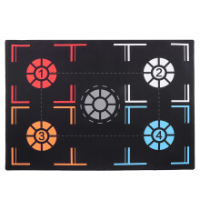 2mm Basketball Training Mat, Black Rubber, Home Gym Floor Mat For Basketball Footstep Training, Gymnastics Mats