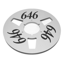 10in Aluminum Alloy Universal Take Up Reel for 1/4 Inch Tapes, Silver