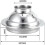 Kitchen Ventilation Outlet Spherical Design Adjustable Exhaust Hood Model 160# Efficient Airflow 2