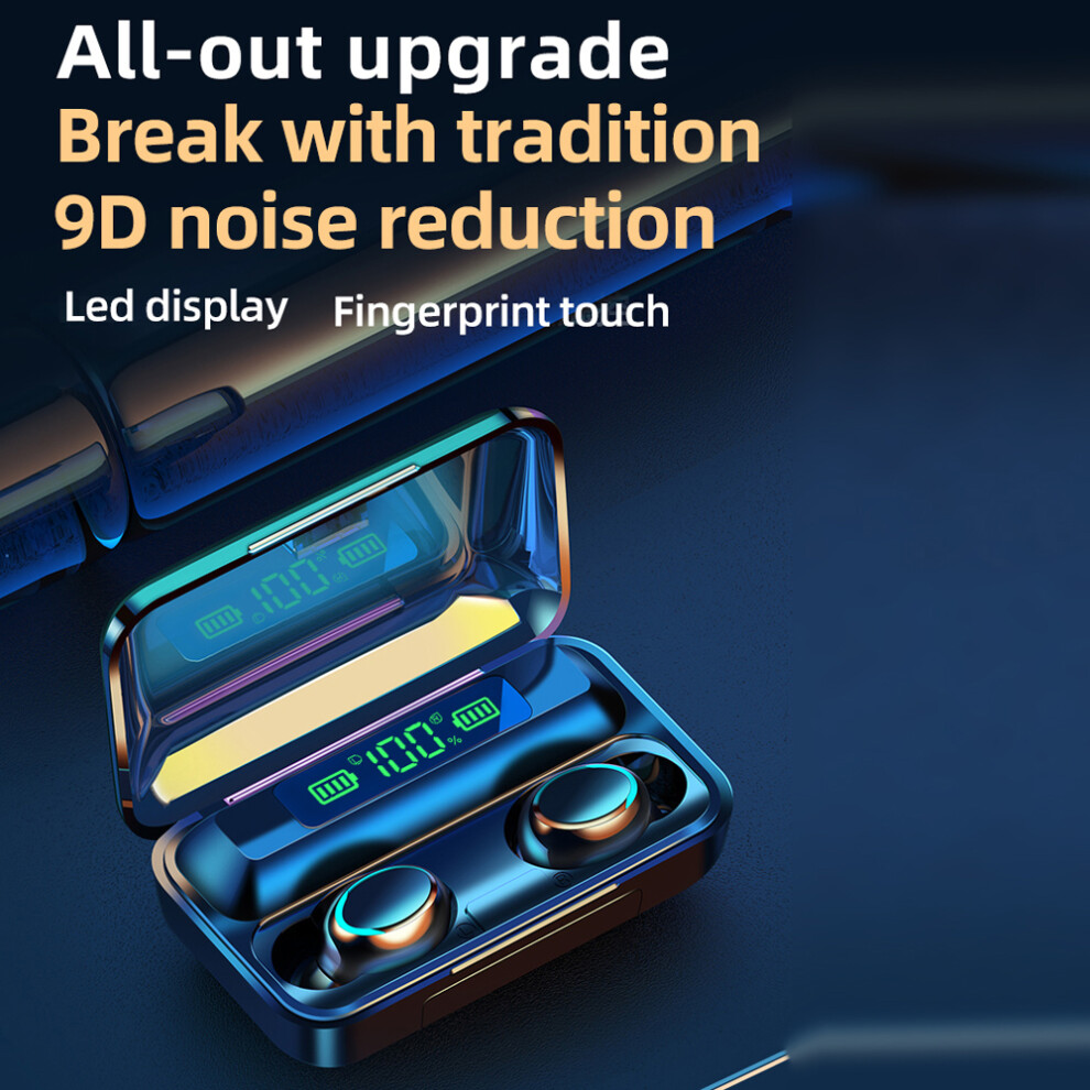 Wireless Bt5.0 Earbuds With Led Power Display, 30Mah, Black 7891352243558
