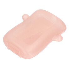Tragbare rosa auszapfende, auslaufsichere Flip-Box für Lebensmittel und Saft, 12x3x14cm