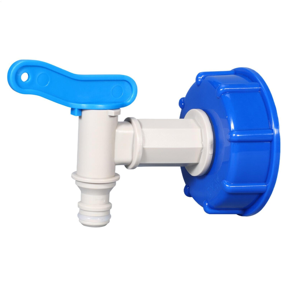 Gallon Tank Fittings Pacifier Faucet, Fine Thread, Leakproof, Blue Center Cover For Gallon Tote Barrel 9016109267900