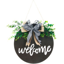 Welcome Holz Türschild Willkommenstür Vordach Wohnaccessoire