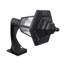 2Stk Vintage Sechseck Wandlampe Solar Für Außen Schwarz