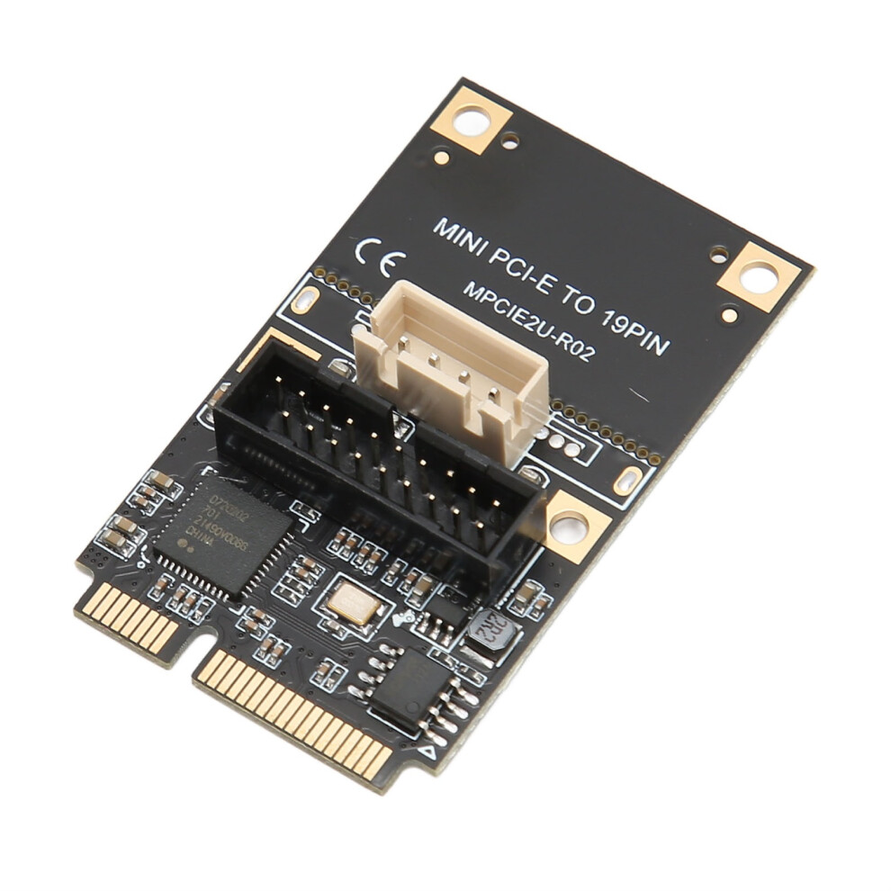 Mini Pcie To Usb3.2 Gen1 Expansion Card 19Pin, 5Gbps Hot Swap 8361352245580