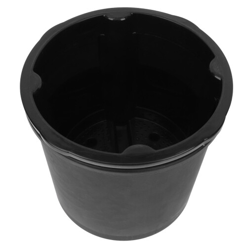 1Seau Plastique Noir Polyvalent Résistant Pour Plantes