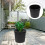 1Seau Plastique Noir Polyvalent Résistant Pour Plantes 8