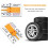 Tyre Tread Depth Depthometer Car Wheel Tread Depthometer Plastic Wheel Tread Depth Gauge Ruler Tool 5