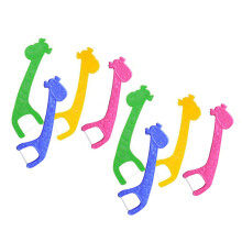 60Stück Zahnseide Cartoon Giraffe Für Kinder (4 Farben)