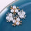 20 Strass Perlen Haarschmuck Brosche Flache Rückseite 10