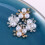 20 Strass Perlen Haarschmuck Brosche Flache Rückseite 3