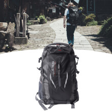 Leichter, wasserabweisender Nylon-Wanderrucksack für Herren, 20L, Schwarz