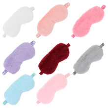 8Stk Fluffy Augenmasken Aus Plüsch Mit Hautfreundlichen Auflagen