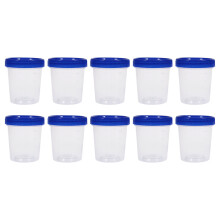 10St 120Ml Einweg Kunststoff Messbecher Mit Deckel Transparent