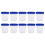 10St 120Ml Einweg Kunststoff Messbecher Mit Deckel Transparent 1