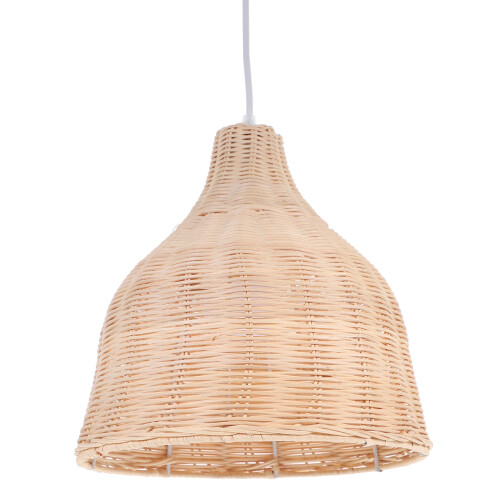 1St Chinesisch Deckenleuchte Geflochtenem Rattan 1