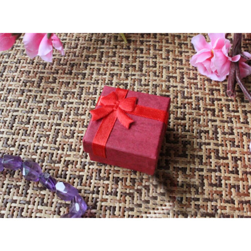 5Stk Ringbox Mit Schleife Für Schmuck Geschenke 2