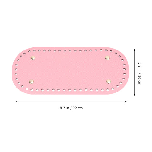 Base De Sac Forme Ovale Rose PU Pour Accessoires Et DIY 1