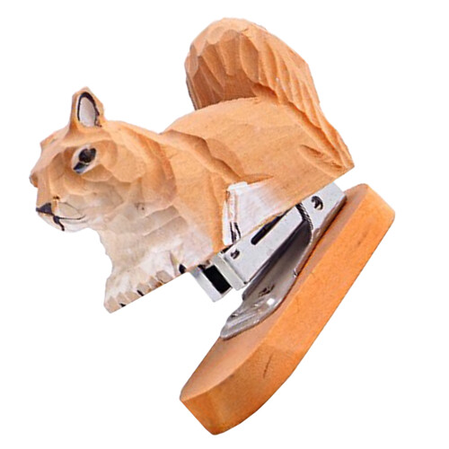 Holz Tier Heftgerät Desktop Skulptur