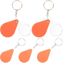 5Stück Klapp Lupe Handlupe Schlüsselanhänger Schmuck Lupe