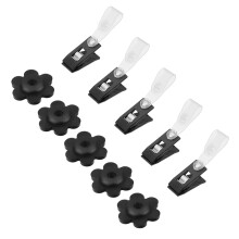 1 Set/10 Gartenflaggenstopper Mit Klammern Für Windbefestigung